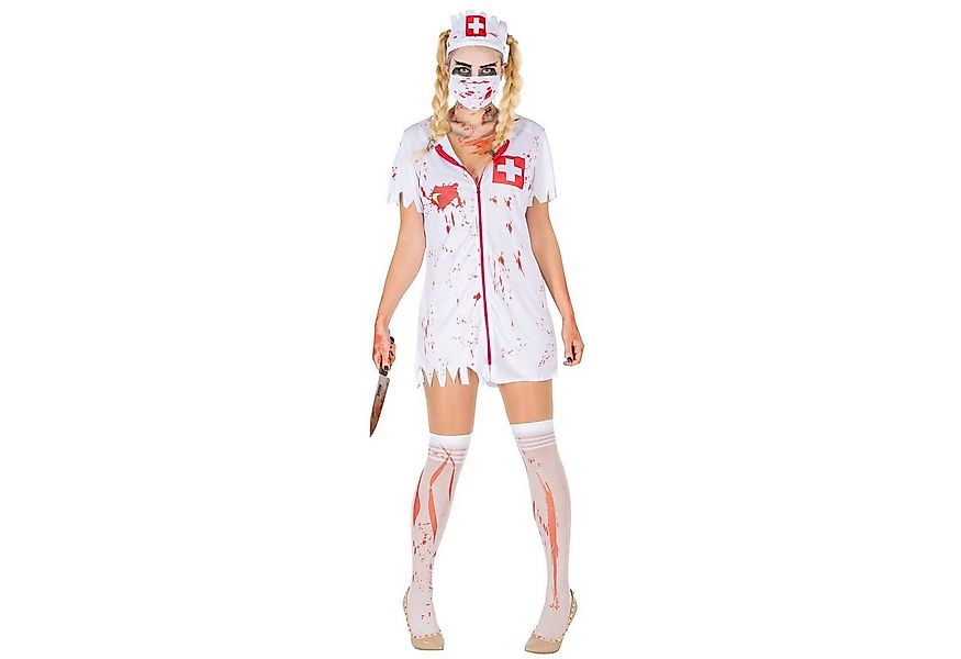 dressforfun Kostüm Frauenkostüm sexy Zombie Krankenschwester, Sexy Stretch- günstig online kaufen