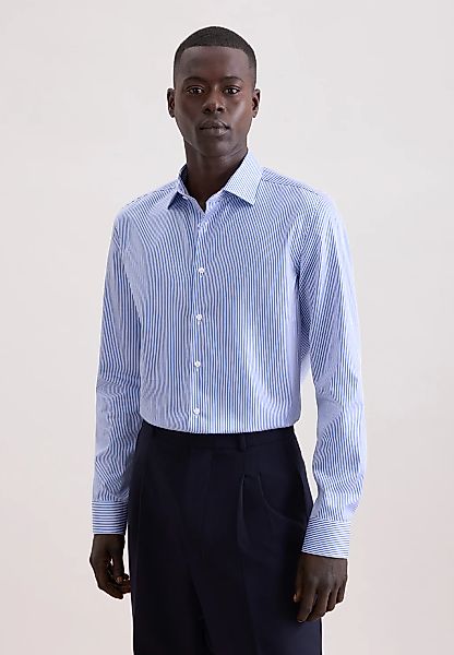 seidensticker Businesshemd "Schwarze Rose" Slim 1/1 Kentkragen Gestreift günstig online kaufen