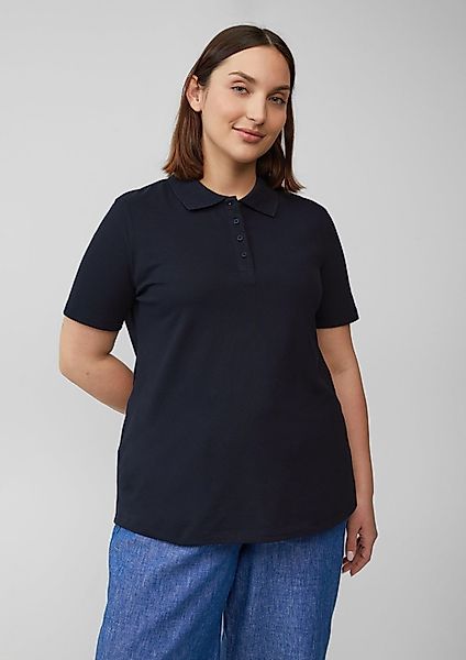 s.Oliver T-Shirt CURVE kurzarm, Kragen, Knöpfe günstig online kaufen