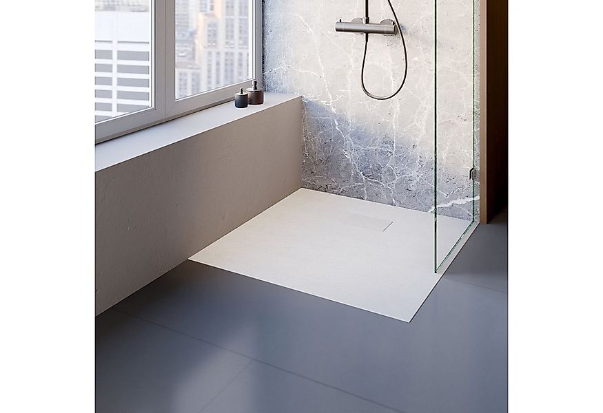 Schulte Duschwanne DWM Tec Midra, Quadratisch, Mineralwerkstoff, Komplettse günstig online kaufen