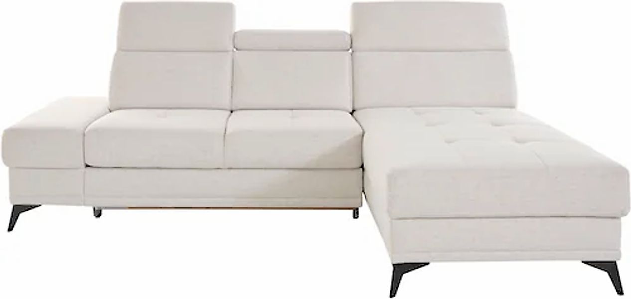 Home affaire Ecksofa »Cardiz L-Form« inkl.Kopfteilverstellung und Federkern günstig online kaufen