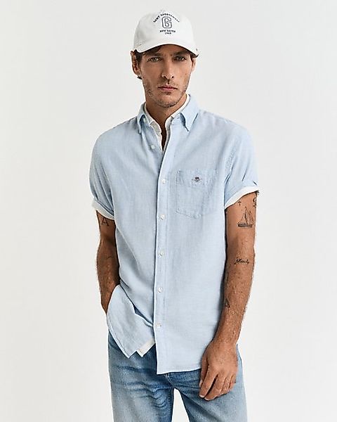 Gant Langarmhemd REG COTTON LINEN SHIRT günstig online kaufen