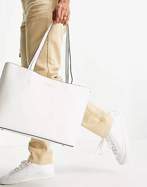 Accessorize – Leo – Shopper-Tasche in Weiß günstig online kaufen