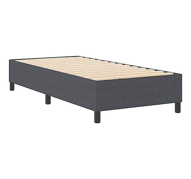 vidaXL Bett Boxspringbett Dunkelgrau 80 x 200 cm Cordstoff (1-tlg) günstig online kaufen