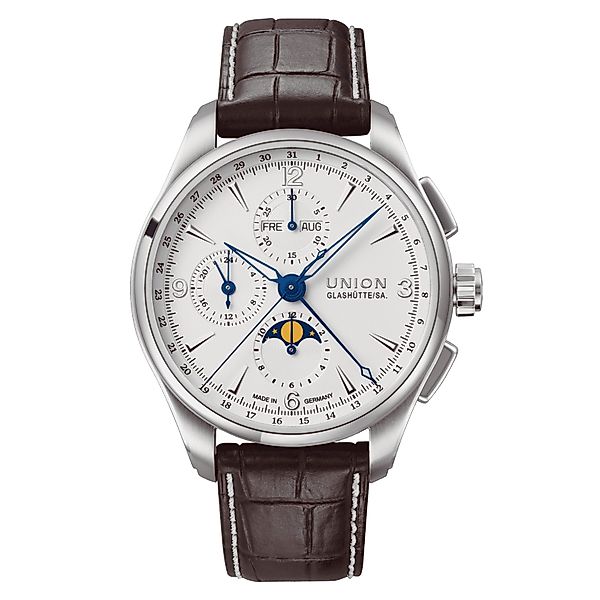 UNION GLASHÜTTE Automatikuhr Belisar Chronograph Mondphase günstig online kaufen