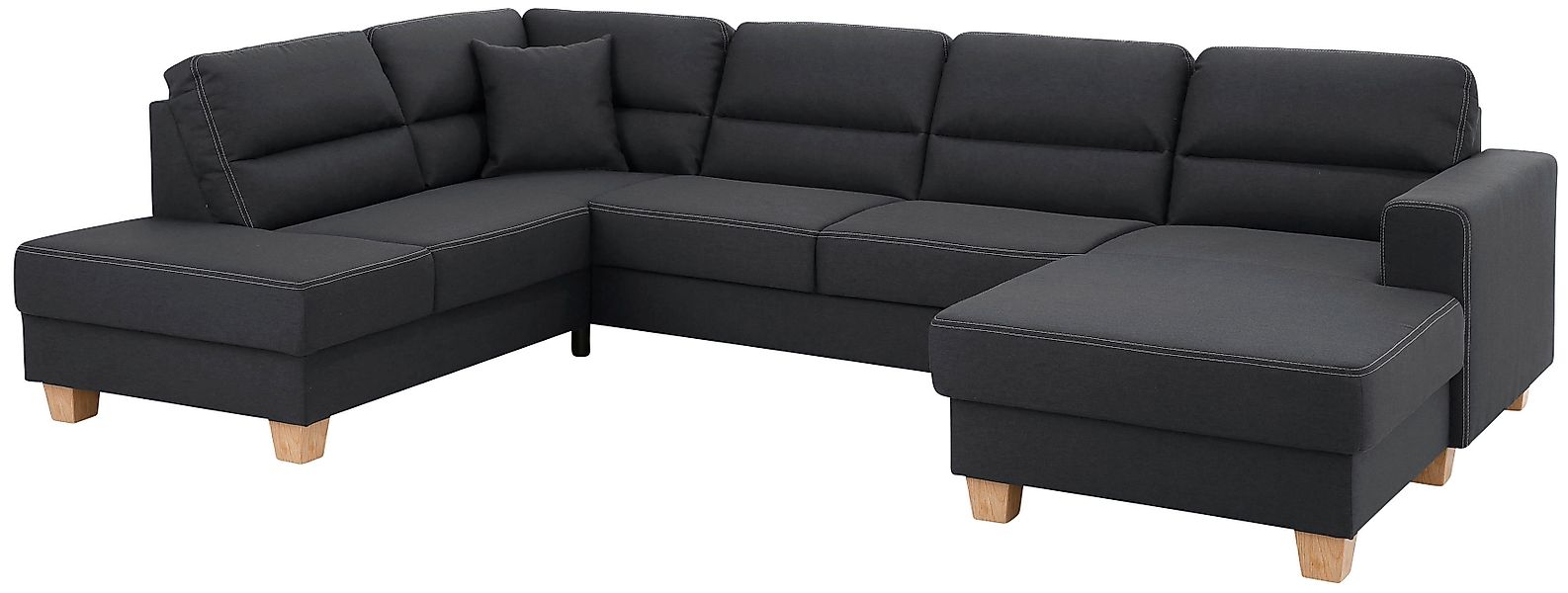 Home affaire Wohnlandschaft »Navan, komfortabel mit viel Platz, U-Form« wah günstig online kaufen