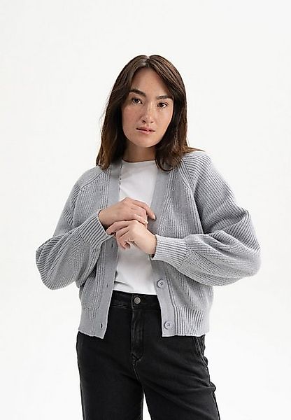 MELA Cardigan Rippstrick Cardigan BHUMA Gerippte Bündchen und gerippter Sau günstig online kaufen