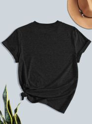 PYLIKE Print-Shirt Damen Casual Kurzarmshirt mit günstig online kaufen