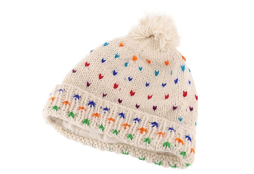 Guru-Shop Strickmütze Beanie Mütze, Bommelmütze aus Nepal, bunte.. günstig online kaufen