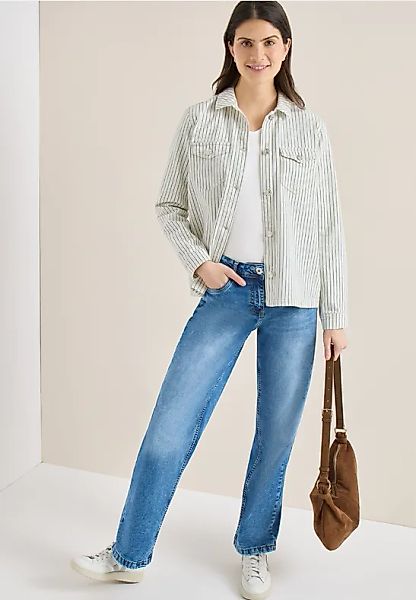 Overshirt mit Streifenmuster günstig online kaufen