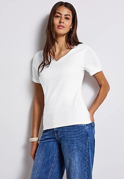 STREET ONE T-Shirt, mit Herzausschnitt günstig online kaufen