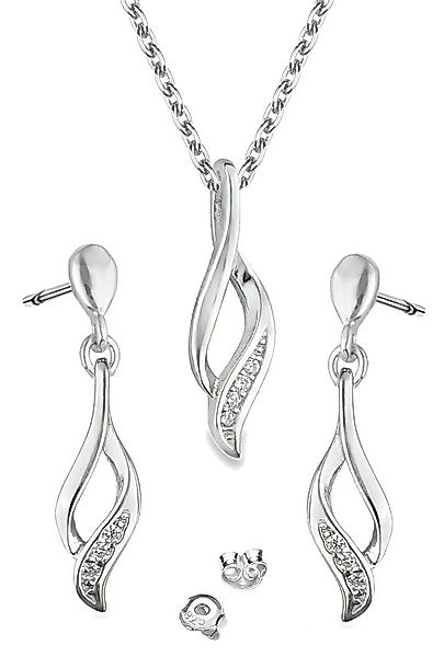 Limana Schmuckset 925 Silber Ohrstecker Halskette günstig online kaufen