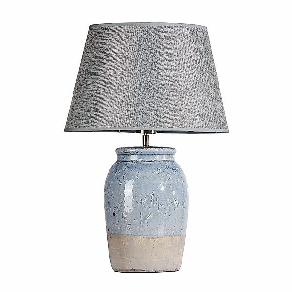 Mirabeau Tischleuchte Tischlampe Manly grau günstig online kaufen