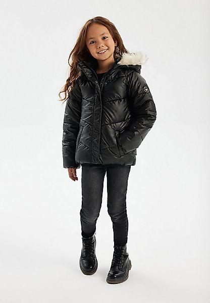 MINOTI Winterjacke Gefütterte Jacke mit abnehmbarem Kunstfell (2y-14y) günstig online kaufen