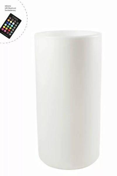 8 seasons design Shining Elegant Pot XL (RGB) Gartenleuchte weiß günstig online kaufen