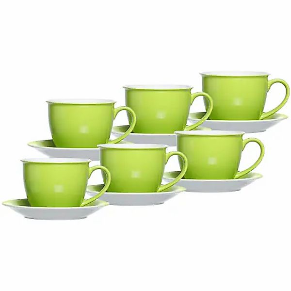 Ritzenhoff & Breker Tasse »Milchkaffee Tassen mit Untertassen Doppio 350 ml günstig online kaufen