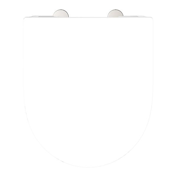 Schütte WC-Sitz D-Form Pro 6 Duroplast mit Absenkautomatik Weiß günstig online kaufen