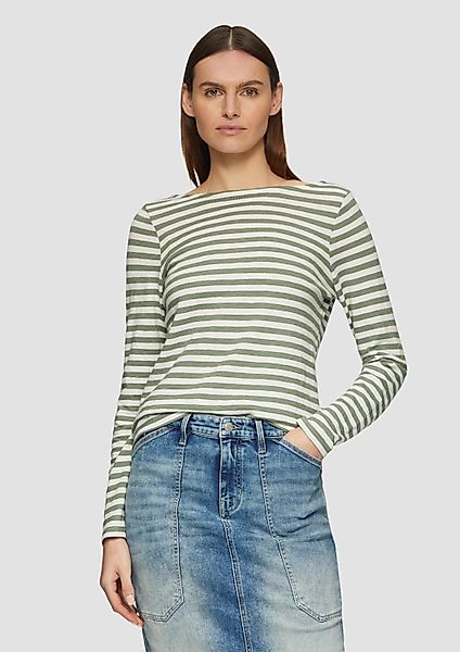 s.Oliver Langarmshirt T-Shirt SLAM Geringeltes Langarmshirt günstig online kaufen