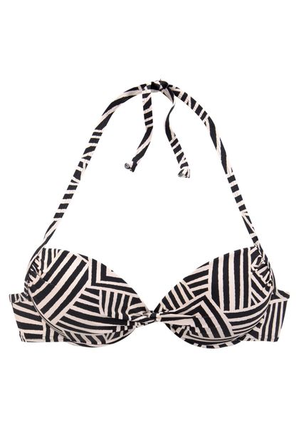 LASCANA Push-Up-Bikini-Top Cleo, mit geometrischem Druck günstig online kaufen