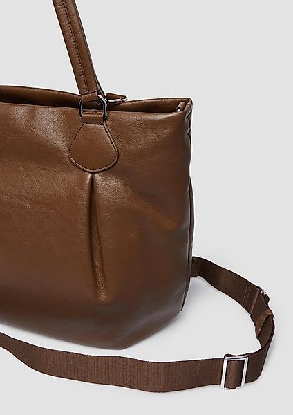 s.Oliver Schultertasche Tasche, Shopper aus Lederimitat mit Logoprägung und günstig online kaufen