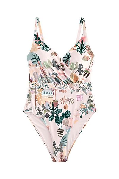 Next Badeanzug Bauchformender Wickel-Badeanzug mit Gürtel (1-St) günstig online kaufen