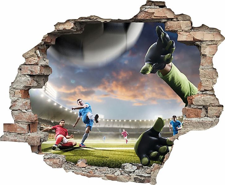 queence Wandtattoo "Fußball", (1 St.), Wandsticker, Wandbild, selbstklebend günstig online kaufen