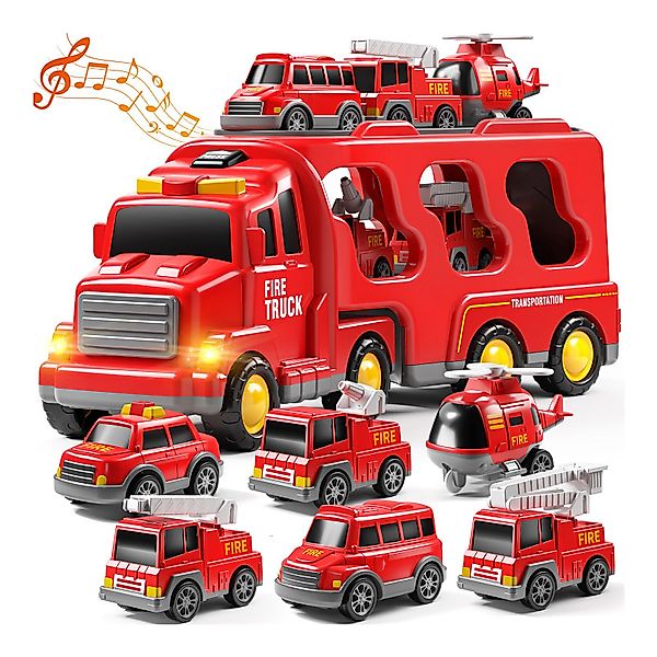 TEMI Spielzeug-Auto 7 Pack Träger LKW günstig online kaufen