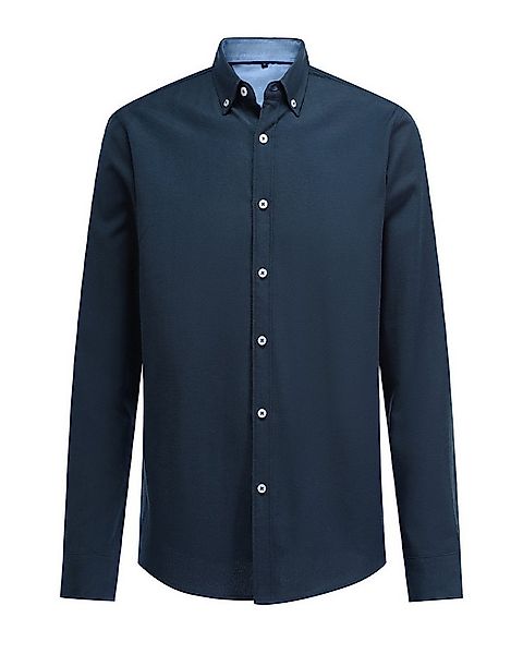 Allthemen Businesshemd mit Button-Down-Kragen Langarmhemd Slim Fit Hochzeit günstig online kaufen