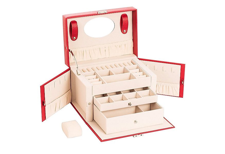 AdelDream Schmuckkasten YY-J06, Abschließbares Aufbewahrungsgehäuse und Sta günstig online kaufen