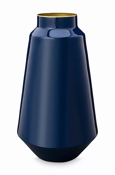 PIP STUDIO Vasen Vase Metall Blue 36 cm (blau) günstig online kaufen