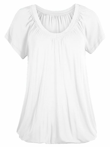 Kurzarmshirt "Viskose-Shirt" 1 tlg. tlg. günstig online kaufen