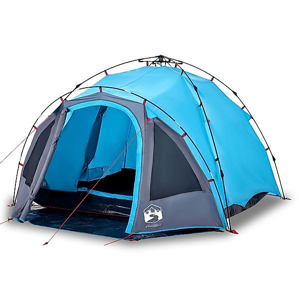 vidaXL Kuppelzelt Kuppel-Campingzelt 3 Personen Blau günstig online kaufen