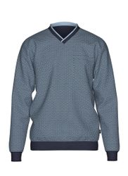 Trigema Schlafanzug TRIGEMA Pyjama-Oberteil mit Allover-Retro-Print günstig online kaufen