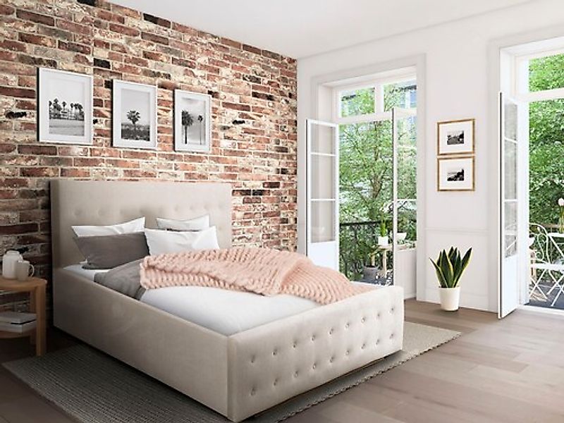Home affaire Polsterbett "Vaine" in 5 Breiten, auch in Länge 220 cm, incl. günstig online kaufen