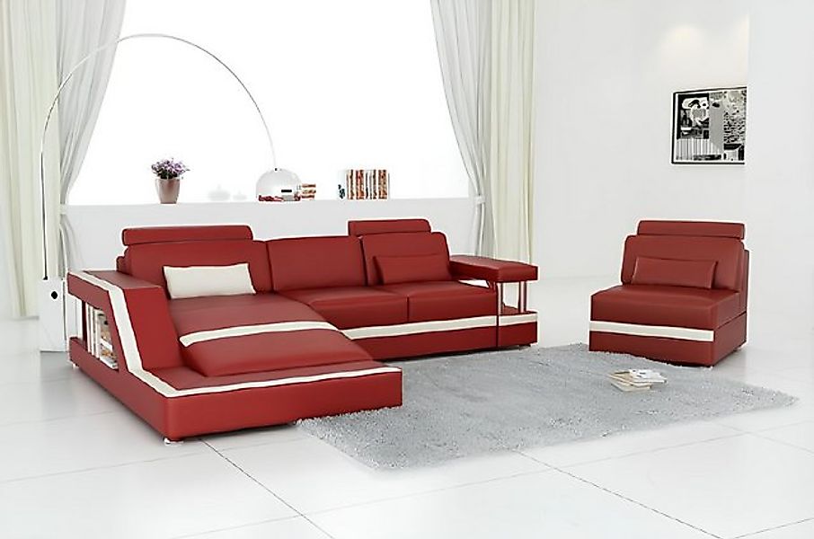 Xlmoebel Ecksofa XXL Ledercouch Wohnlandschaft Ecksofa Ledergarnitur mit US günstig online kaufen