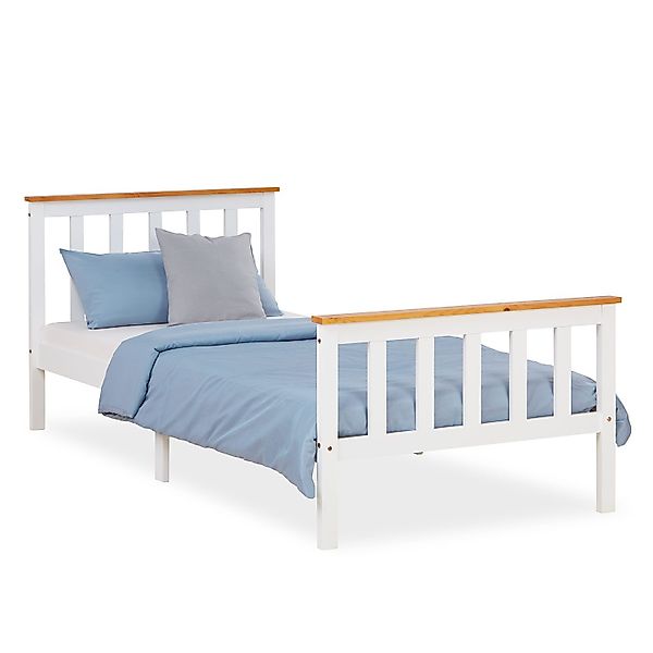 Homestyle4u Holzbett 90/140x200 70x140 Doppelbett Jugendbett günstig online kaufen