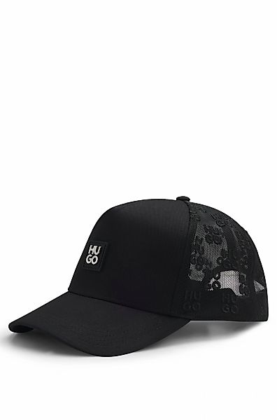 HUGO Baseball Cap "Marsel Trucker SL" mit Allover-Logostickerei günstig online kaufen