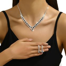 Coonoor Schmuckset Hochzeits- und Abendessen-Schmuck-Set, Halskette, günstig online kaufen