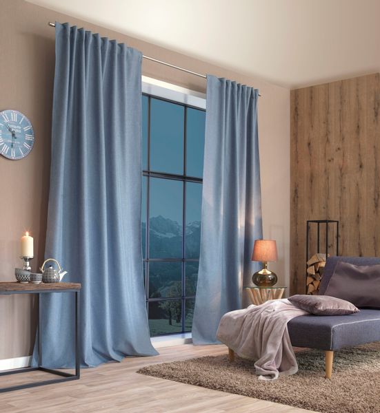 Home Basics Vorhang "ESKIMO" Multifunktionsband 1 Stk. tlg. Thermostoff Uni günstig online kaufen