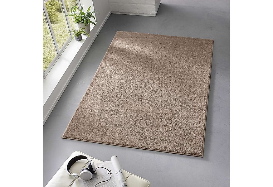 TaraCarpet Teppich Kurzflor-Teppich Madrid Uni, rechteckig, Höhe: 9 mm, uni günstig online kaufen