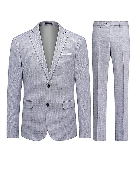 Allthemen Anzug (2 tlg) In karierter Optik Regular Fit Businessanzug lässig günstig online kaufen