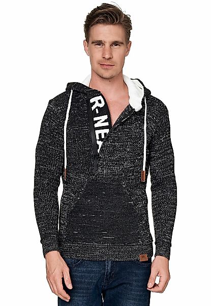 Rusty Neal Kapuzensweatshirt mit stylischem Ausschnitt günstig online kaufen