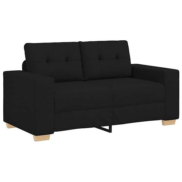 vidaXL Sofa Zweisitzer-Sofa Schwarz 120 cm Stoff günstig online kaufen