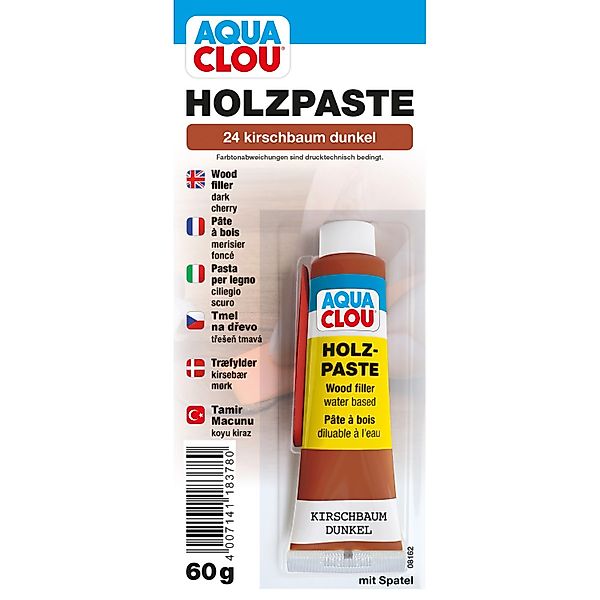 Clou Holzpaste wasserverdünnbar Kirschbaum Dunkel 60 g günstig online kaufen