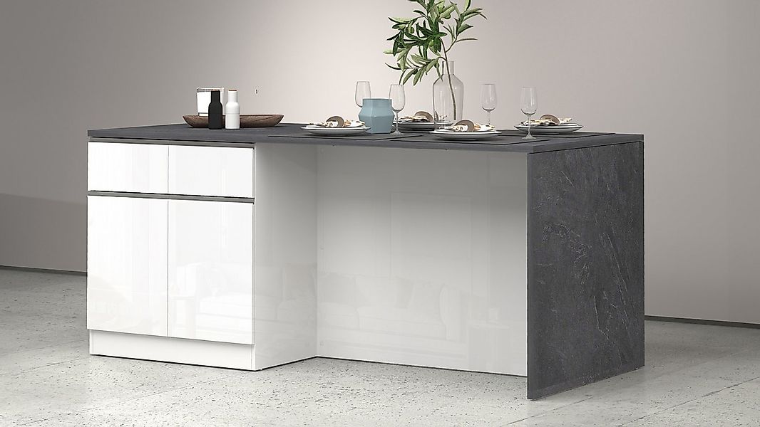 KOCHSTATION Kücheninsel Sole,Kochinsel,Küchenarbeitsblock,Inselküche,Arbeit günstig online kaufen