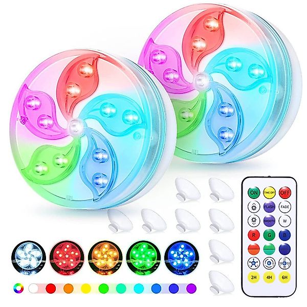 BlingBin Pool-Lampe 2 Stück LED Unterwasserlicht, günstig online kaufen