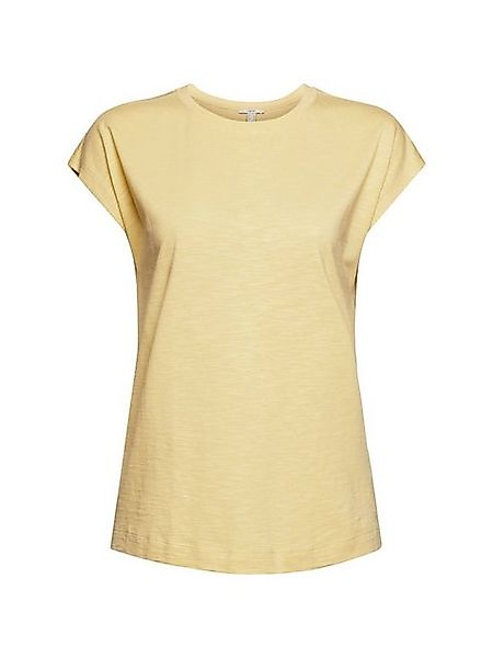 Esprit T-Shirt Basic-T-Shirt aus Bio-Baumwoll-Mix (1-tlg) günstig online kaufen