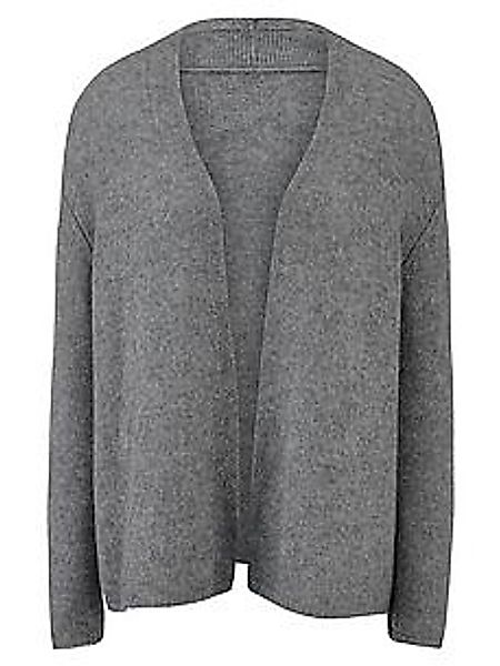 Strickjacke aus 100% Kaschmir Peter Hahn grau günstig online kaufen