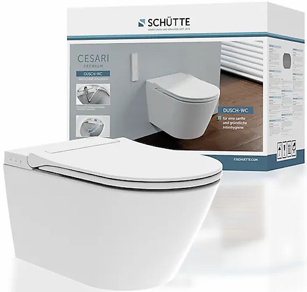 Schütte Dusch-WC »CESARI Premium«, (Komplett-Set), spülrandlos günstig online kaufen