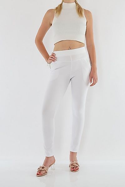 MIRROSI Stretch-Hose Damen Hosen High Waist Strech Hose Elegant Kurzgröße günstig online kaufen
